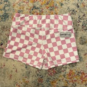 The Barbell Cartel 2.0 comp checkered shorts